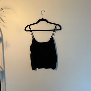 Talula Black camisole embroidered sides size Small